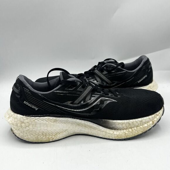 Saucony Womens Triumph 20 Black White Running Shoe Sneaker S10759-10 Size 9 - Picture 6 of 12